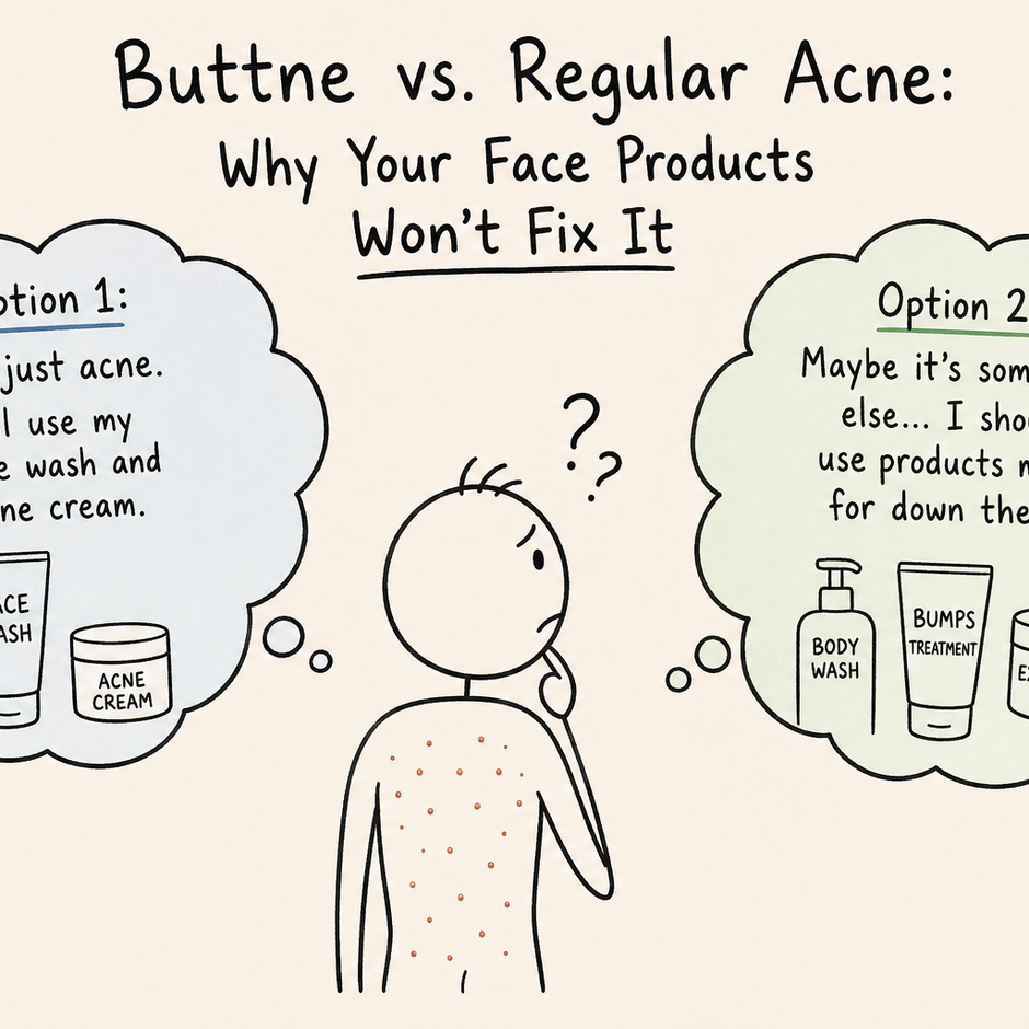 Buttne vs. Regular Acne: Why Your Face Products Won’t Fix It